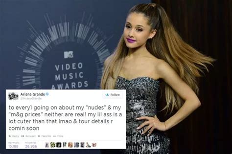 ariana grande nude leaks|Ariana Grande says shes much cuter than fake leaked nude。